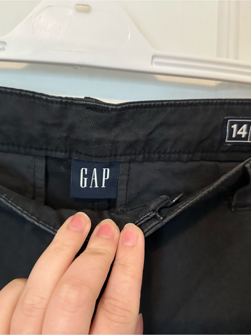 GAP Black High-Rise Straight Pants